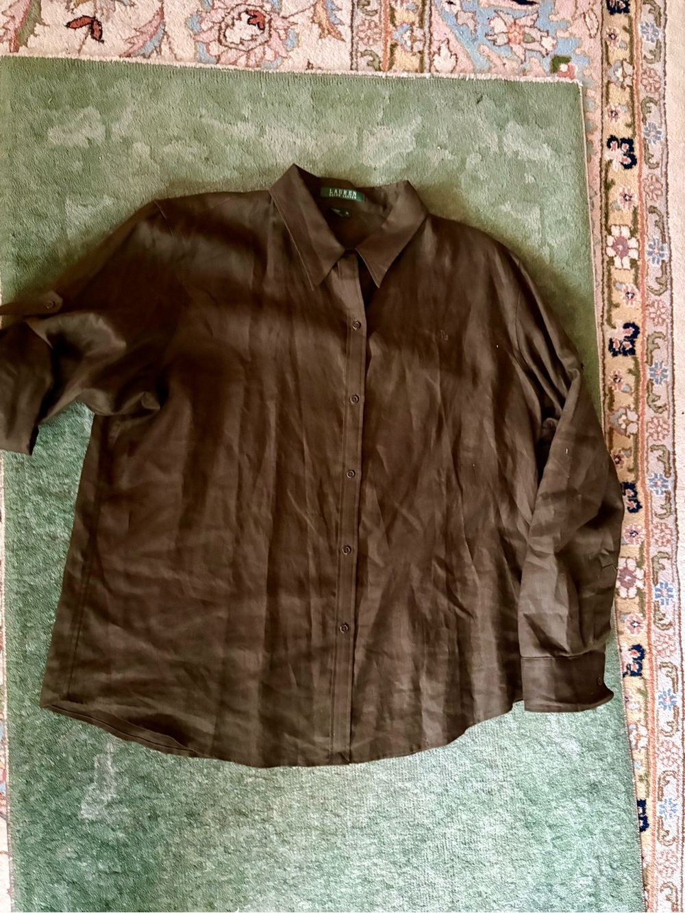 Ralph Lauren linen blouse XL